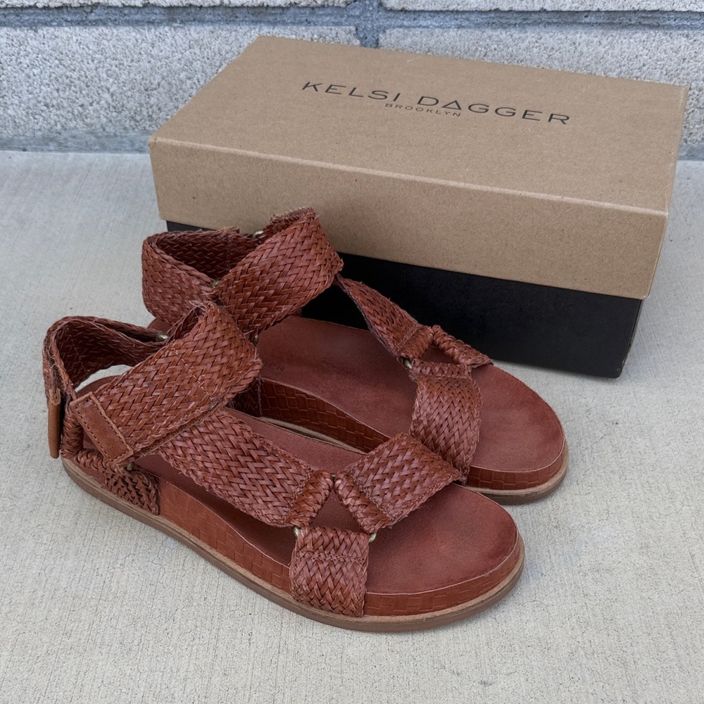Kelsi Dagger Woven Strap Sandals